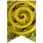 癒しパワースパイラル金ゴールド バンティングフラッグ (第3の旗)