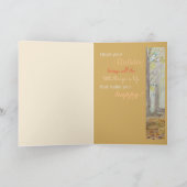 癒しフォレスト誕生日挨拶 カード (内部)