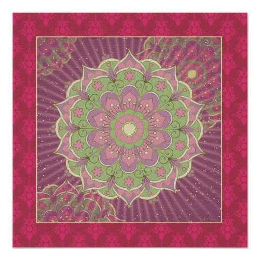 癒しマンダラ – ポスター (正面)