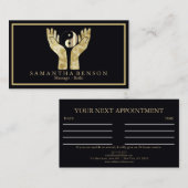 癒し手エレガント陰陽記号 名刺 (正面/裏面)