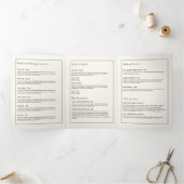 癒し手モダンマッサージ、ウェルネスパンフレット 三つ折りカード (内部)