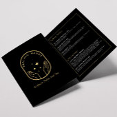 癒し手モダンマッサージ、ウェルネスパンフレット 三つ折りカード