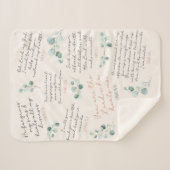 癒し祈りの言葉聖書聖書聖書台巡 シェルパブランケット (正面(横))