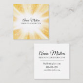 *~*癒し霊気ヨガマッサージエネルギーライトワーカー スクエア名刺 (正面/裏面)