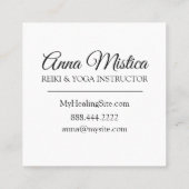 *~*癒し霊気ヨガマッサージエネルギーライトワーカー スクエア名刺 (裏面)