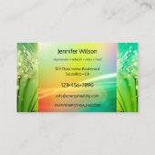 癒し鮮やかウェルネスビジネスカード 名刺 (裏面)