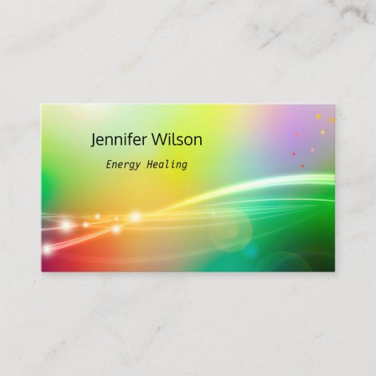 癒し鮮やかウェルネスビジネスカード 名刺 (正面)