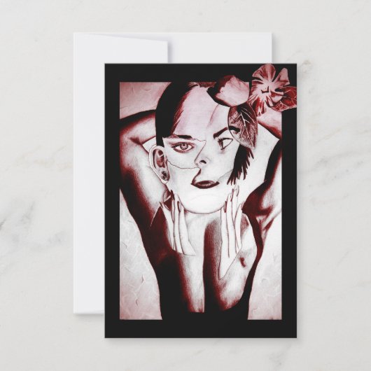 癒着美しい 招待状 (正面)