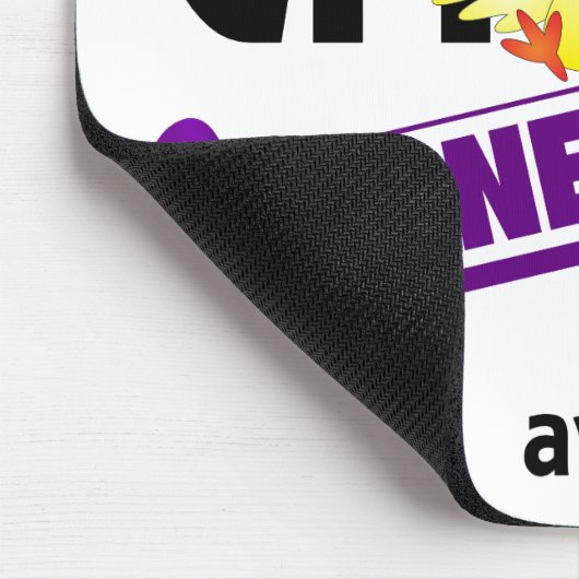 癲癇のひよこによって行く紫色2 マウスパッド (コーナー)