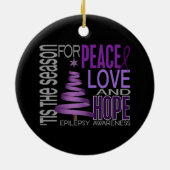 癲癇のクリスマス1のオーナメント セラミックオーナメント (裏面)