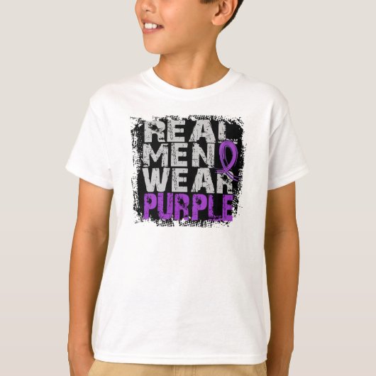 癲癇の実質のメンズウェアの紫色 Tシャツ (正面)