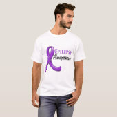 癲癇の認識度のリボン Tシャツ (正面フル)