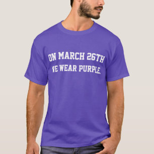 癲癇の認識度日のおもしろTシャツ Tシャツ