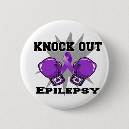 癲癇をノックアウトして下さい 缶バッジ