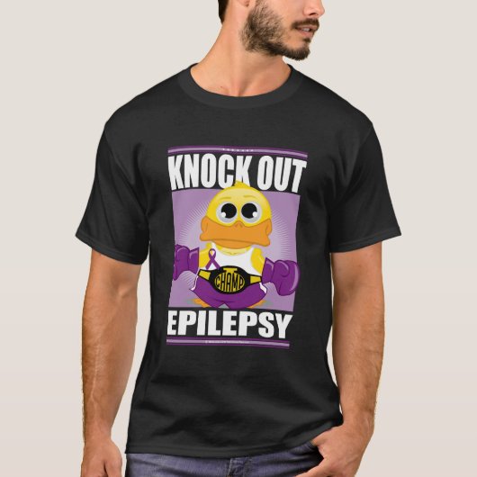 癲癇をノックアウトして下さい Tシャツ (正面)