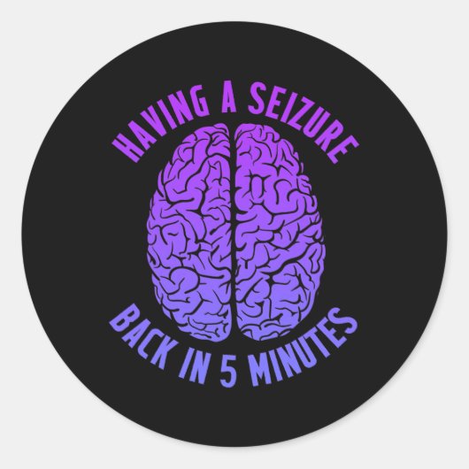 発作てんかん戦士を有するてんかん認識度 ラウンドシール (正面)