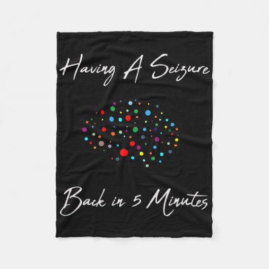 発作を有するてんかん認識度 フリースブランケット (正面)