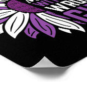 発作パープルリボンてんかん認識度てんかん ポスター (角)