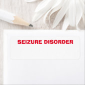 発作障害の健康状態、懸念 ラベル (インサイチュ)