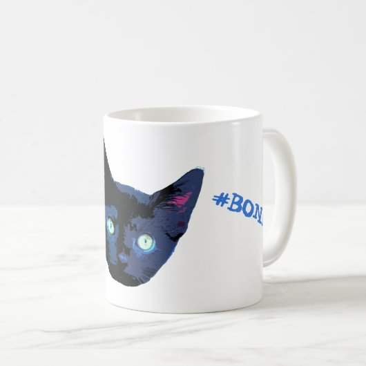 発信音の発信音は子ネコ猫のマグを打ちます コーヒーマグカップ (正面右)