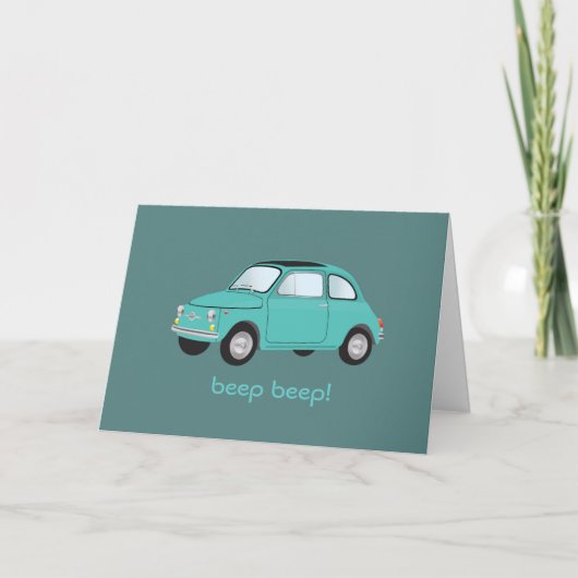 発信音の発信音! バースデー・カード カード (正面)