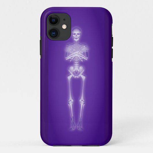発光するスケルトン: Case-Mate iPhoneケース (裏面)