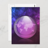 発光するスノーグローブ ポストカード (正面/裏面)