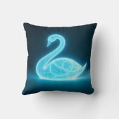 発光する白鳥 クッション (裏面)