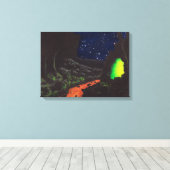 発光の洞窟:キャンバスプリント未切り取り キャンバスプリント (インサイチュ (ウッドフロア))