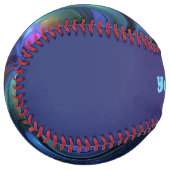 発光カラフル抽象芸術ブルーピンクグリーン名 ソフトボール (正面左)