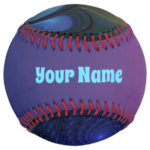 発光カラフル抽象芸術ブルーピンクグリーン名 ソフトボール