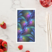 発光カラフル抽象芸術ブルーピンク緑フラクタル (インサイチュ)