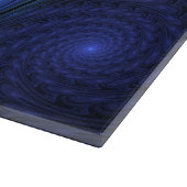 発光カラフル抽象芸術ブルーピンク緑フラクタル カッティングボード (角)