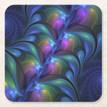 発光カラフル抽象芸術ブルーピンク緑フラクタル