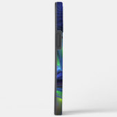 発光カラフル抽象芸術ブルーピンク緑フラクタル Case-Mate iPhoneケース (裏面 / 右)