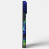 発光カラフル抽象芸術ブルーピンク緑フラクタル Case-Mate iPhoneケース (裏面 / 右)