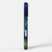 発光カラフル抽象芸術ブルーピンク緑フラクタル Case-Mate iPhoneケース (裏面 / 右)