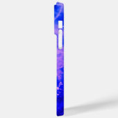 発光カラフル抽象芸術ブルーホワイトネイビーレギンス Case-Mate iPhoneケース (裏面 / 左)