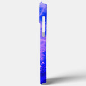 発光カラフル抽象芸術ブルーホワイトネイビーレギンス Case-Mate iPhoneケース (裏面 / 左)