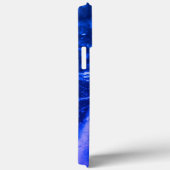 発光カラフル抽象芸術ブルーホワイトネイビーレギンス Case-Mate iPhoneケース (裏面 / 右)