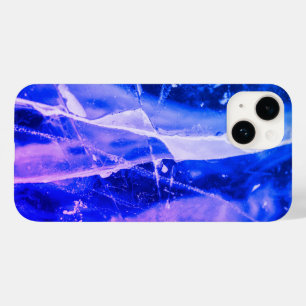発光カラフル抽象芸術ブルーホワイトネイビーレギンス Case-Mate iPhone 14ケース