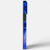 発光カラフル抽象芸術ブルーホワイトネイビー Case-Mate iPhoneケース (裏面 / 右)