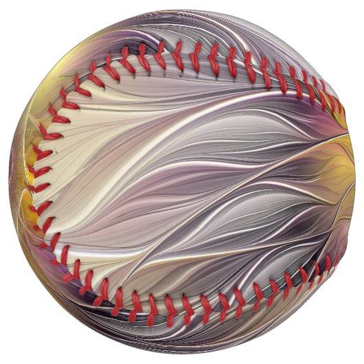 発光カラフル花、抽象芸術フラモダンクタル ソフトボール (正面左)