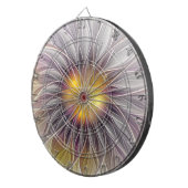 発光カラフル花、抽象芸術フラモダンクタル ダーツボード (正面右)