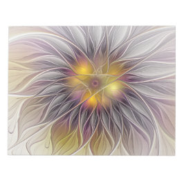 発光カラフル花、抽象芸術フラモダンクタル ノートパッド