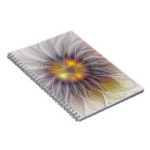 発光カラフル花、抽象芸術フラモダンクタル ノートブック (右側)