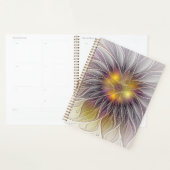 発光カラフル花、抽象芸術フラモダンクタル プランナー手帳 (ディスプレー)