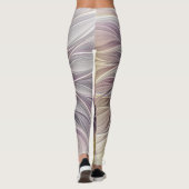 発光カラフル花、抽象芸術フラモダンクタル レギンス (裏面)