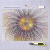 発光カラフル花、抽象芸術フラモダンクタル 薄葉紙 (クラフト)