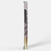 発光カラフル花、抽象芸術フラモダンクタル SAMSUNG GALAXYケース (右側面)